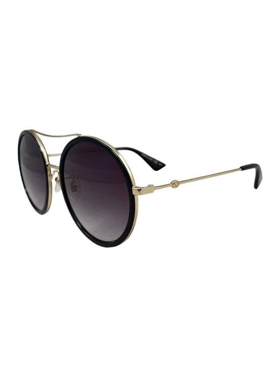 Gucci Sunglasses Double Bridge Logo Bi Black Gold Eyewear main image 7
